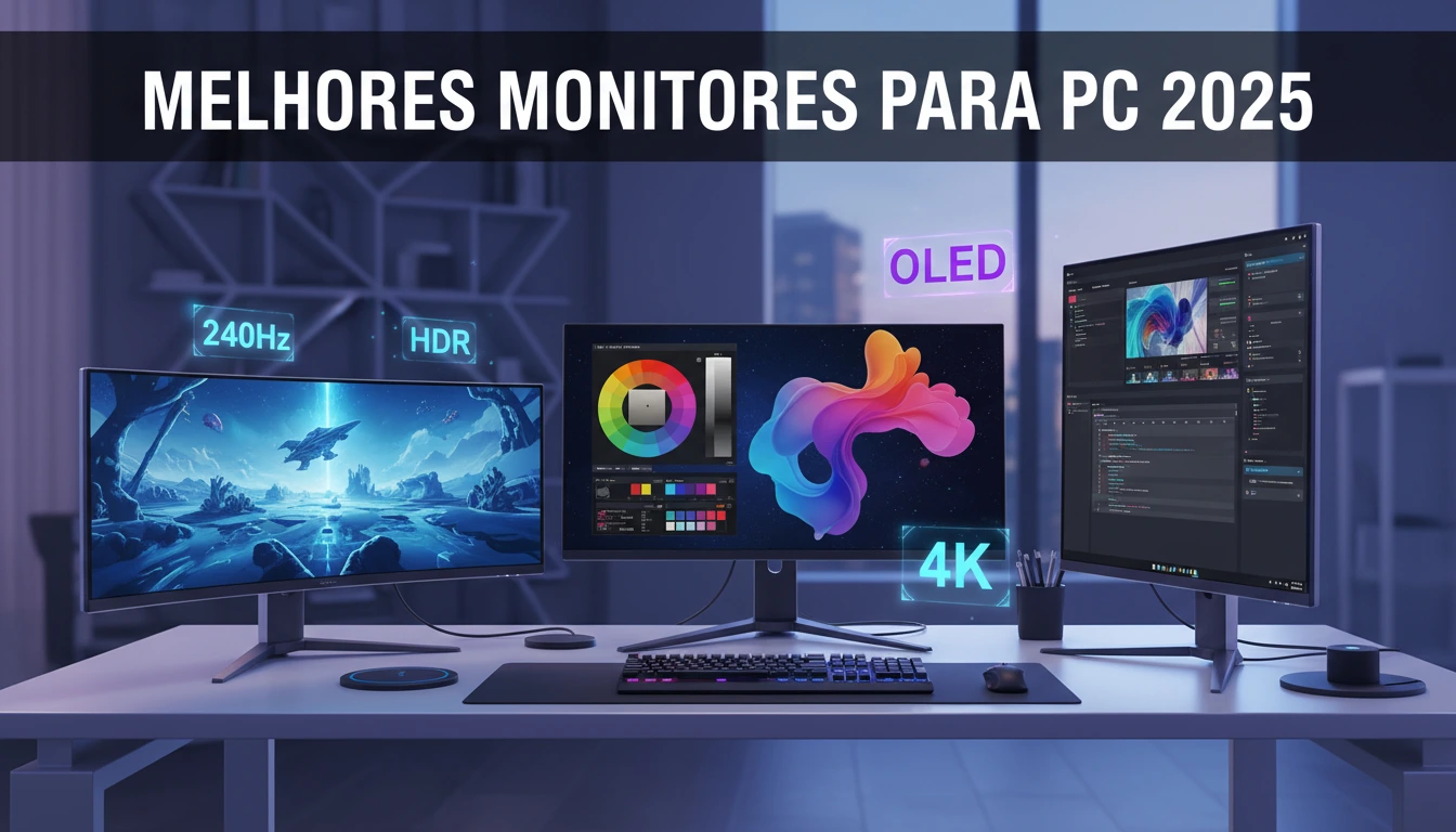Melhores Monitores para PC em 2025 que Eu Recomendo