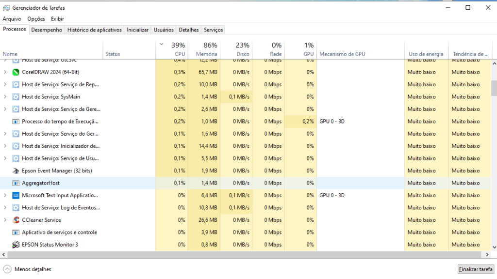 Gerenciador de tarefas
